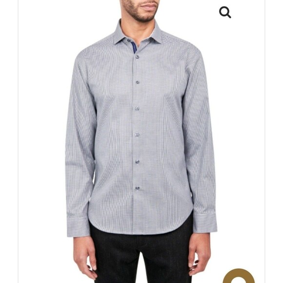 Michelsons of London Other - Michelsons of London Wrinkle Free Stretch Gingham Dress Shirt S 14-14.5 32/33